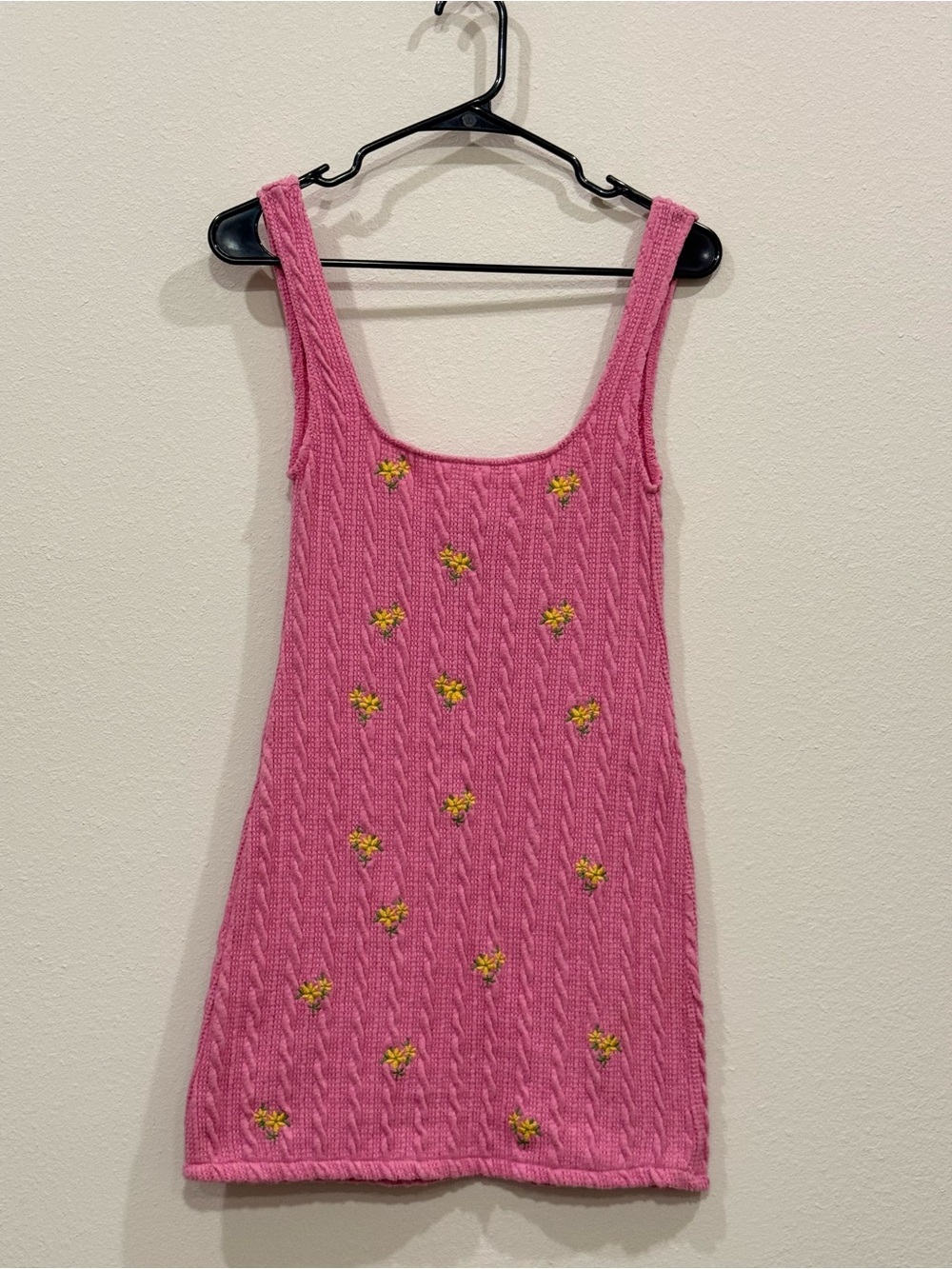 Zara Pink Knit Dress Size Small